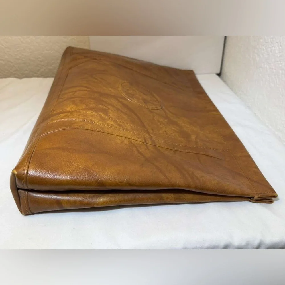 Vintage 1970’s American Tourister Extra Large Brown Clutch Document Laptop Bag